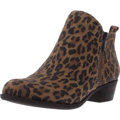 

Женские коричневые ботильоны Lucky Brand Basel 8,5, средние (B,M) BHFO 7928, Natural distressed leopard