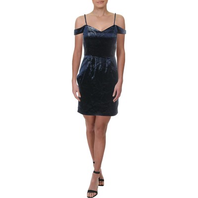 

Женское коктейльное платье темно-синего цвета с металлическим отливом Dear Moon для подростков  BHFO 3240, Navy