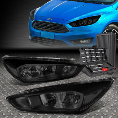 Для 15-18 FORD FOCUS ТОНИРОВАННЫЙ КОРПУС ПРОЗРАЧНЫХ УГЛОВЫХ ФАР ГОЛОВНОГО СВЕТА + НАБОР ИНСТРУМЕНТОВ