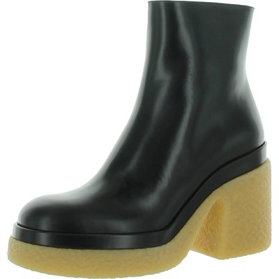 

Черные кожаные ботильоны Chloe Womens Kurtys Heels 40 Medium (B, M) BHFO 3422, Черный, Kurtys