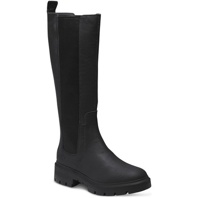 

Женские черные кожаные сапоги до колена Timberland Shoes 10 Medium (B,M) BHFO 4696, Черный, A5NGB