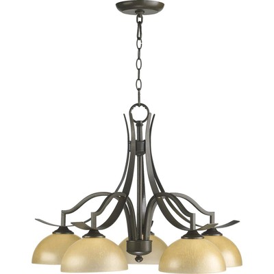 Quorum International 6496-5-86 Atwood Chandelier Oiled Bronze