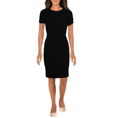 

Женское черное мини-платье-футляр Calvin Klein с рукавами-тюльпанами Petites  BHFO 0668, Черный