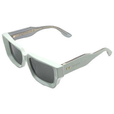 Pre-owned Gucci Grey Rectangular Unisex Sunglasses Gg1529s 003 54 Gg1529s 003 54 In Gray