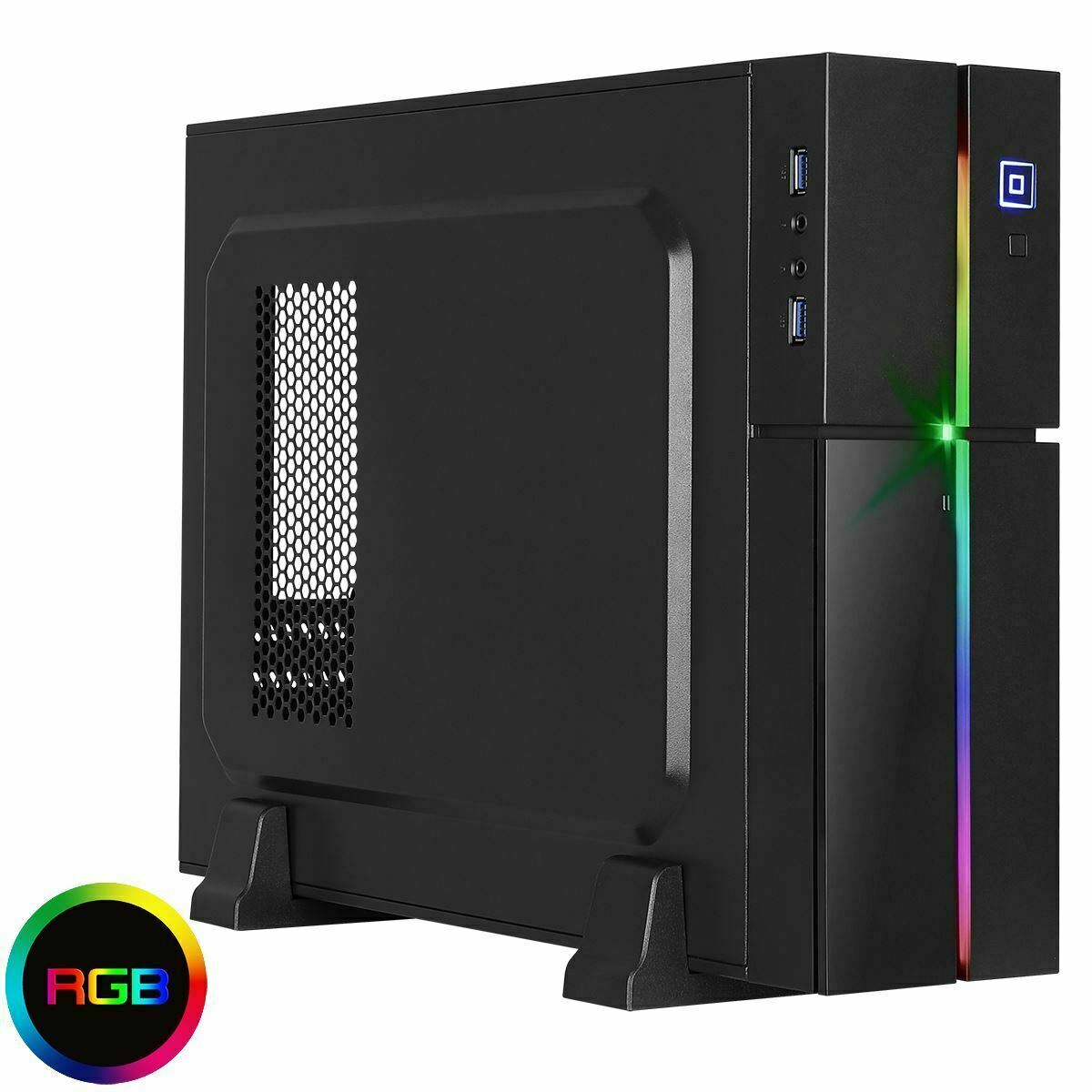 Slim Sff Rgb Led Aerocool Playa Itx Micro Atx Mini Desktop Tower