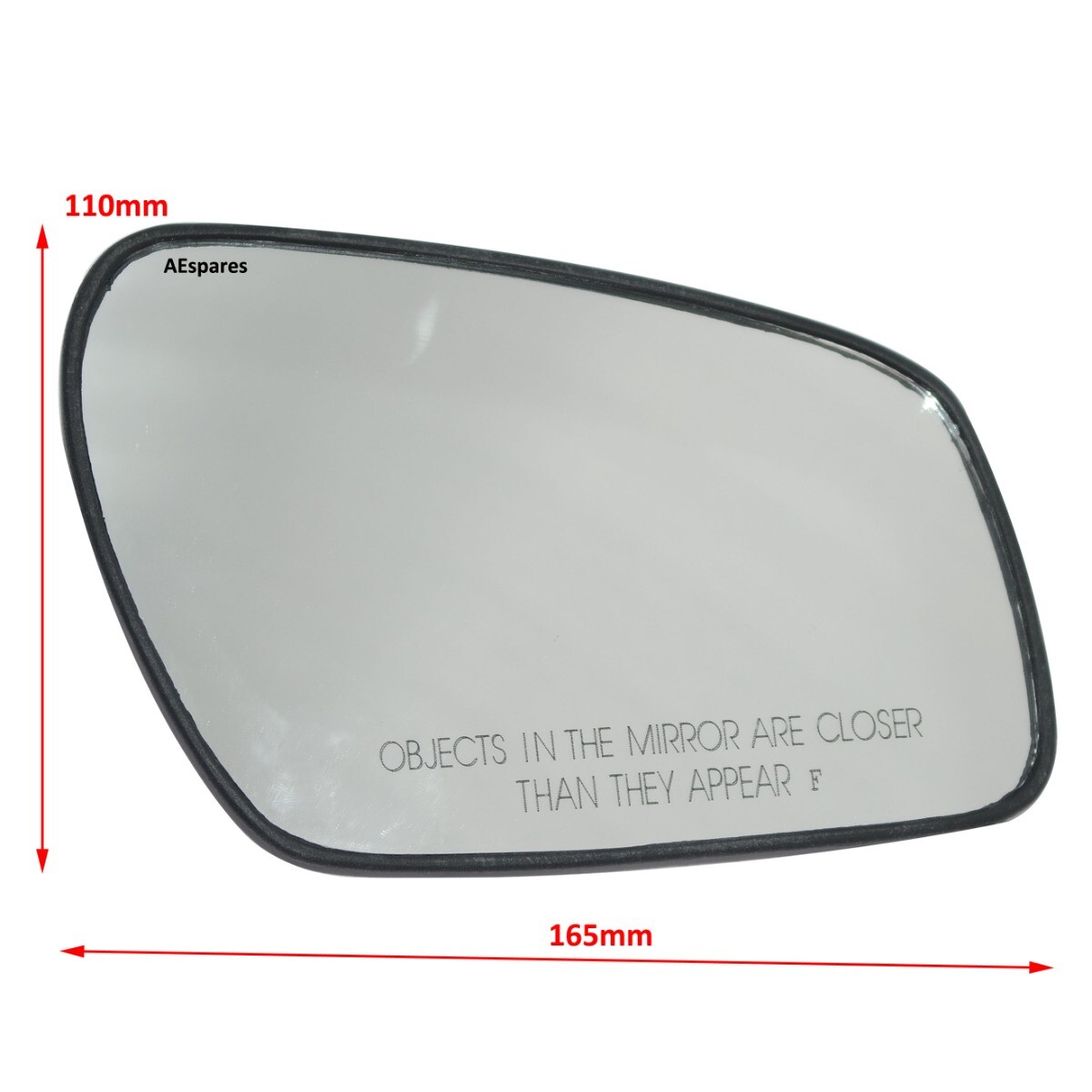 LH & RH ORVM Convex Wing Door Glass Mirror With Base Plate For Ford Fiesta 