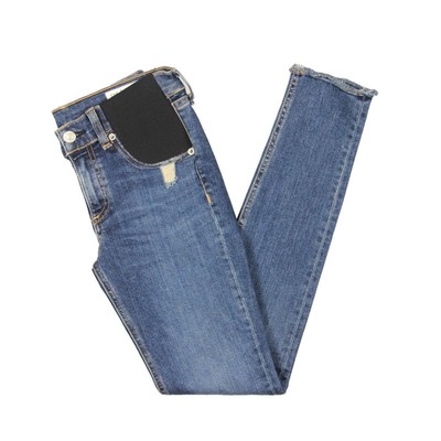 

Женские синие джинсы с необработанным краем Rag - Bone с низкой посадкой  BHFO 6156, La paz, W1603K520LAP