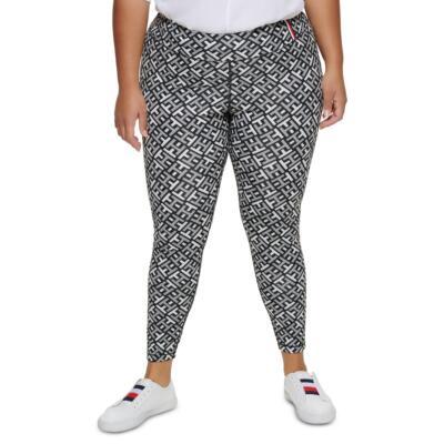 

Женские серые леггинсы с высокой посадкой Tommy Hilfiger Sport Plus  BHFO 5487, Black/white