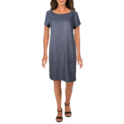 

Женское темно-синее платье прямого кроя длиной выше колена Connected Apparel  BHFO 5584, Navy