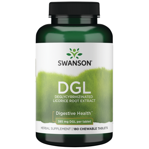 Swanson Dgl (солодка) 385 мг 180 жевательных таблеток