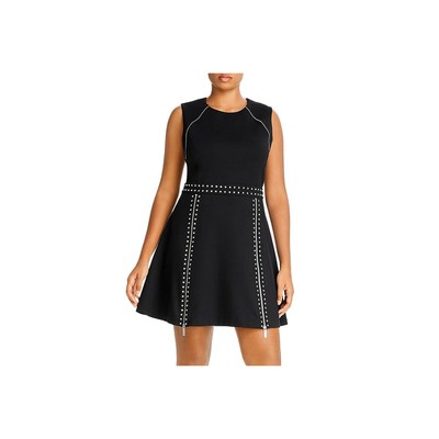 MICHAEL Michael Kors Женское черное платье-футляр Ponte Fit & Flare плюс 1X BHFO 1576