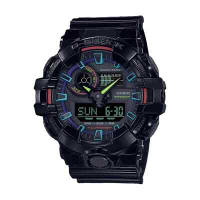 CASIO G SHOCK GA-700RGB-1A VIRTUAL RAINBOW SPECIAL EDITION WR 200M BRAND NEW