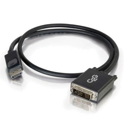 C2G 54329 6ft DisplayPort Male to Single Link DVI-D Male Адаптерный кабель - черный