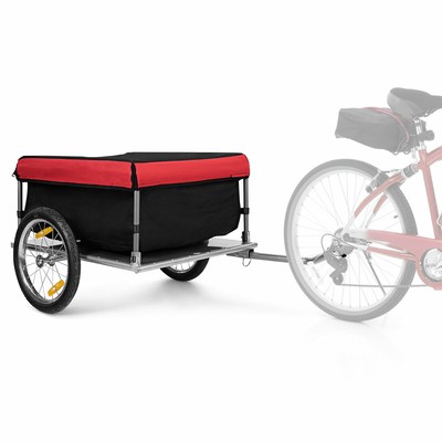 aosom single wheel bike trailer
