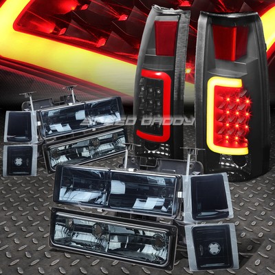 ЗАКОПЧЕННЫЙ КОРПУС ФАРЫ + УГОЛОК + ЗАКОПЧЕННЫЙ 3D-ОРЕОЛ СВЕТОДИОДНОГО ЗАДНЕГО ФОНАРЯ ДЛЯ 94-98 C10 C / K