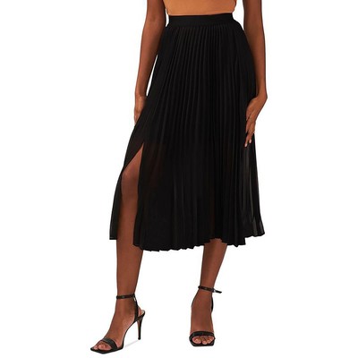 Sam and Jess Womens Pleated Mid Calf Office Wear A-Line Skirt BHFO 6108