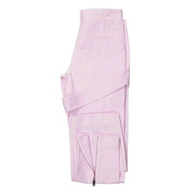 Pre-owned Burberry Ladies Pale Candy Pink Amelia Straight-leg Trousers
