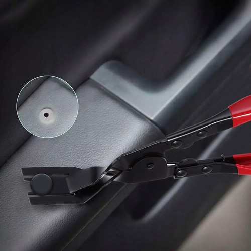 Car Trim Clip Upholstery Removal Tool Door Panel Fastener Pin Pliers Puller Red