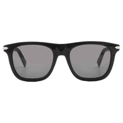 Pre-owned Dior Smoke Square Men's Sunglasses Blacksuit S13i 10a0 Dm40136i 01a 53 In Gray