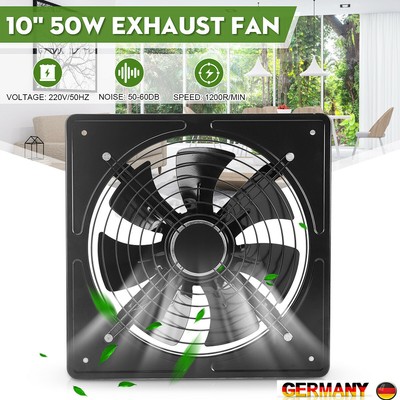 Neu 220V Metallventilator Ventilator Lüfter Abluft Abzug Wand Gebläse Küche DE 