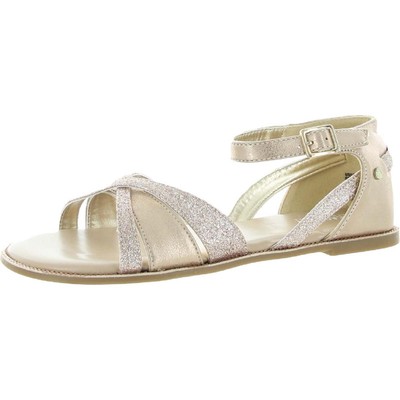 Kenneth Cole Reaction Womens Pink Flat Sandals Shoes 1 Medium (B,M) BHFO 1462