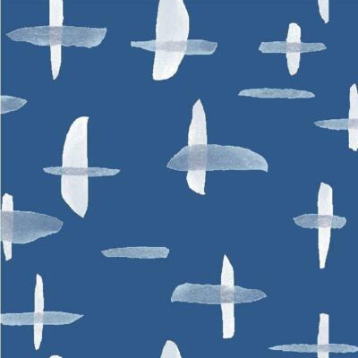 Soft Shell 3-LAYER Waterproof Fabric Material CRISS CROSS - BLUE