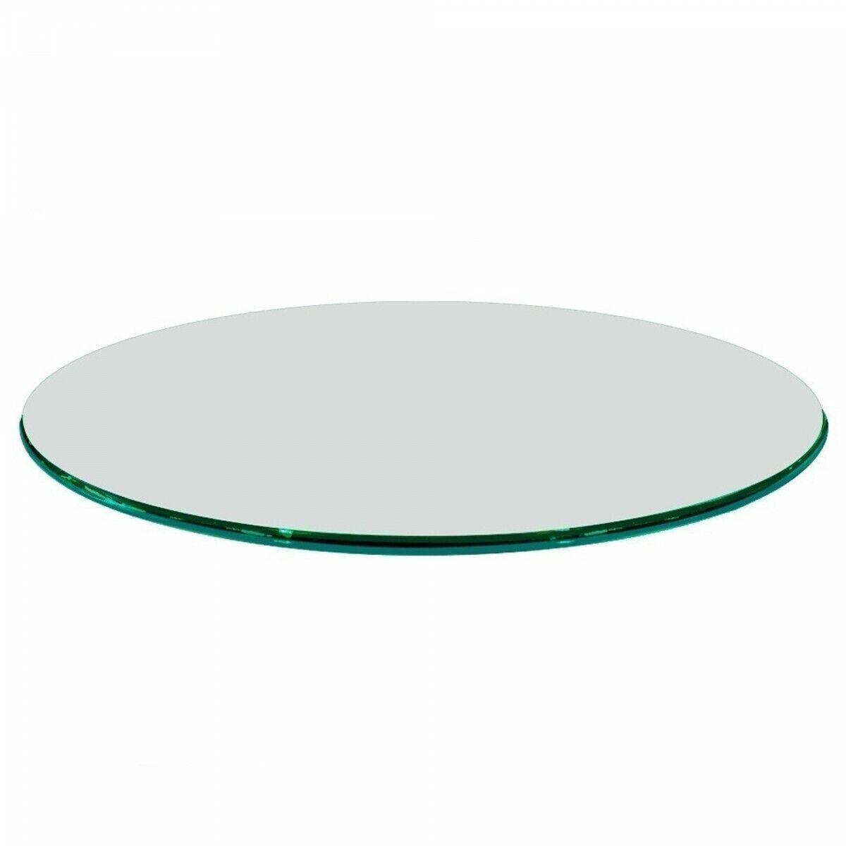 12" To 72" Inch Round Clear Glass Table Top W/ Ogee Polish
