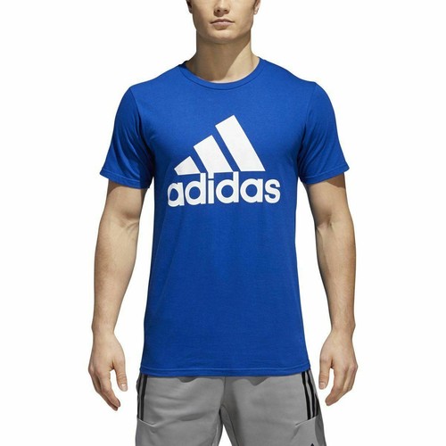 

[CW9767] Мужская футболка Adidas Badge of Sport - королевский белый, Синий