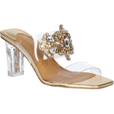 

Женские туфли-лодочки J. Renee Kamelia Gold, туфли на каблуке, ширина 12 (C, D, W) BHFO 2515, Clear/gold/multi