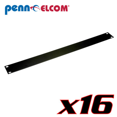Sixteen Pack Penn Elcom R1285/1UK Blank Rack Panel 1U