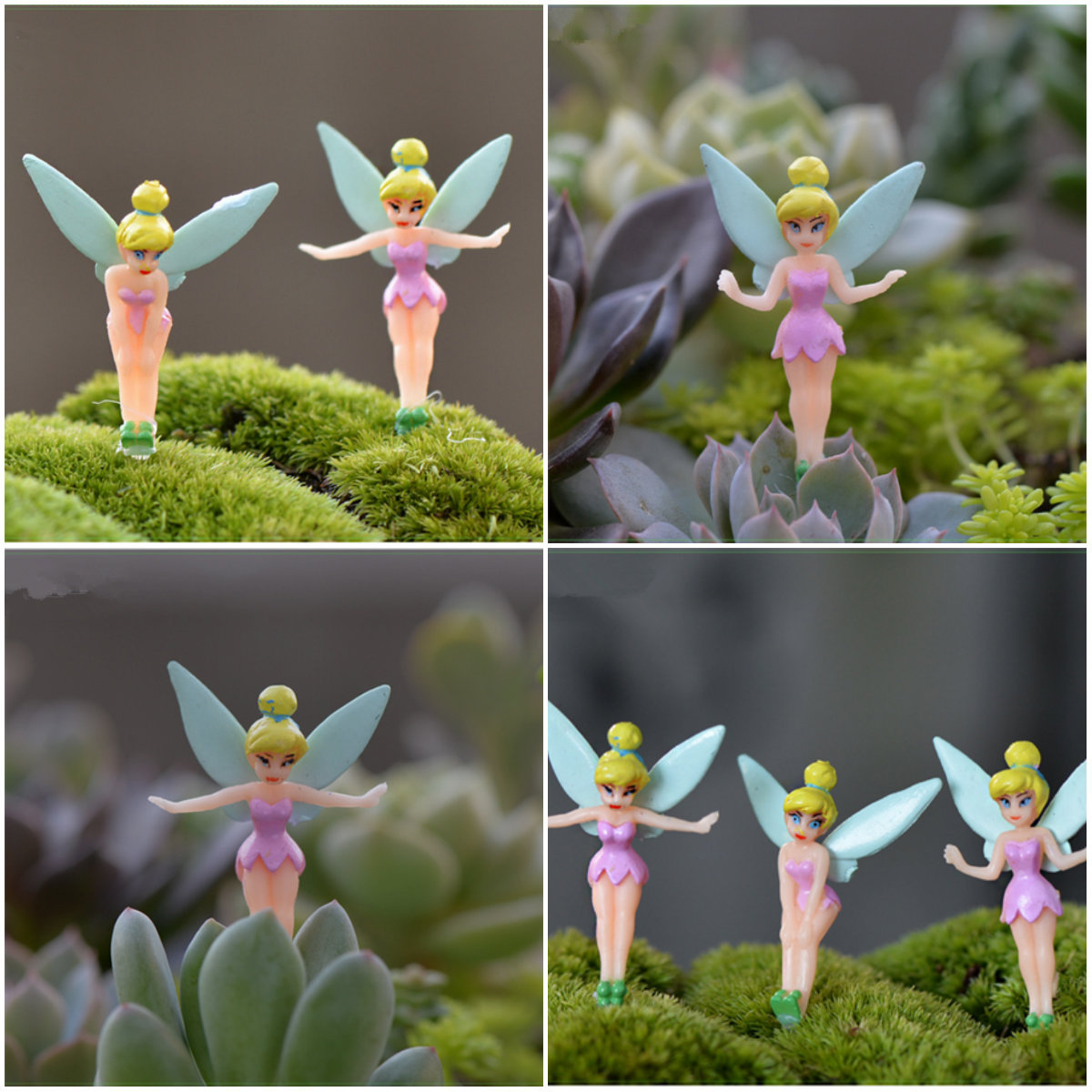 miniature tinkerbell figurines