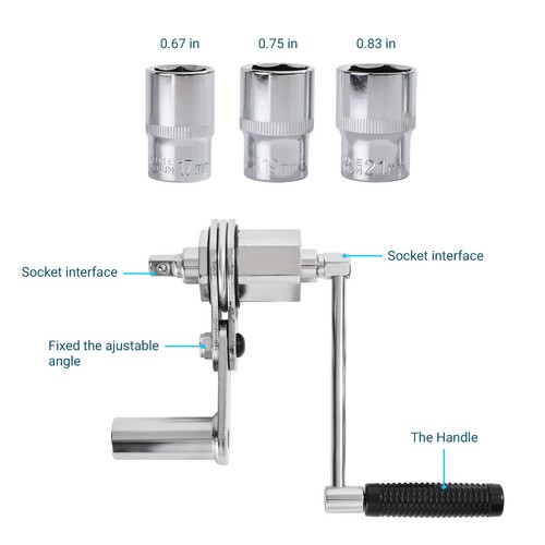 1/2" Torsional Torque Multiplier Wrench Lug Nut Remover 17 19 21 Tire Change US