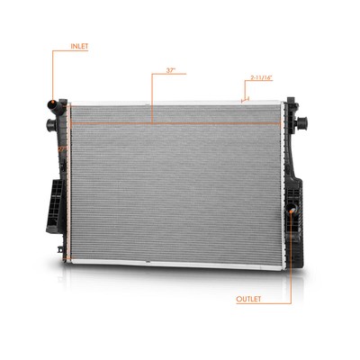 Aluminum OE Style Radiator for 08-10 Ford F250-F550 Super Duty 6.4L AT DPI-13022