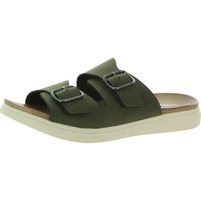 

Женские сандалии-шлепанцы London Fog Lorraine Green 9,5, средние (B,M) BHFO 5213, Olive nubuck