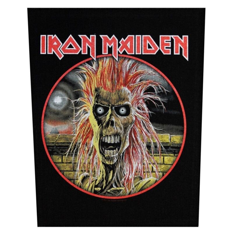 XLG Iron Maiden First Album Back Patch Rock Music Woven Jacket Sew On Applique