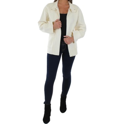 

Theory Womens UTL Ivory Wool Short Warm Soft Shell Jacket Coat  BHFO 7655, Цвет слоновой кости