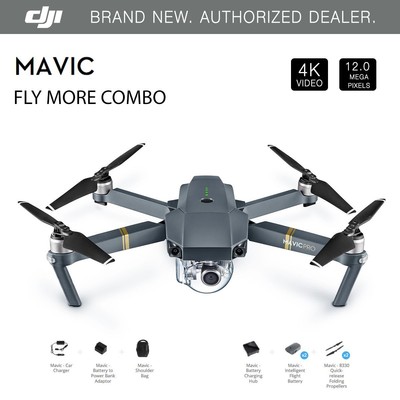 DJI Mavic Pro Fly More Combo  4K Stabilized Cameral Active Track AvoidanceGPS