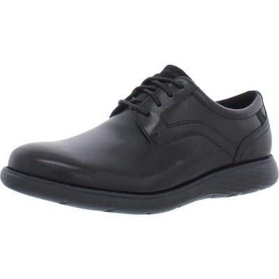 Мужские черные кожаные оксфорды Rockport Garett с простым носком, ширина 9 (E), BHFO 5577