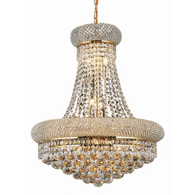 Elegant Lighting V1800D20G/RC Primo Mini Chandelier Gold