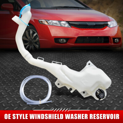 ДЛЯ 06-11 HONDA CIVIC СЕДАН БАЧОК ДЛЯ ЖИДКОСТИ ОМЫВАТЕЛЯ ЛОБОВОГО СТЕКЛА с КРЫШКОЙ + НАСОС