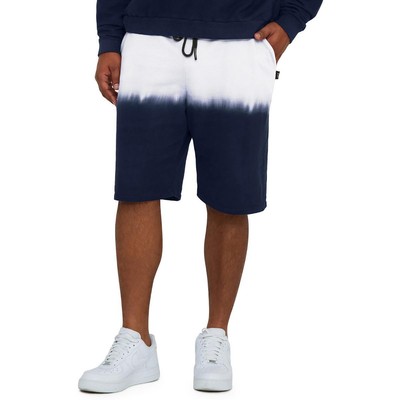 Мужские повседневные шорты MVP Collections из темно-синего хлопка Dip Dye, большие и высокие 4XL BHFO 0616