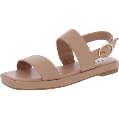 Женские туфли Steve Madden Ethos Tan Flat с ремешком на щиколотке 6 Medium (B,M) BHFO 9800, Tan leather