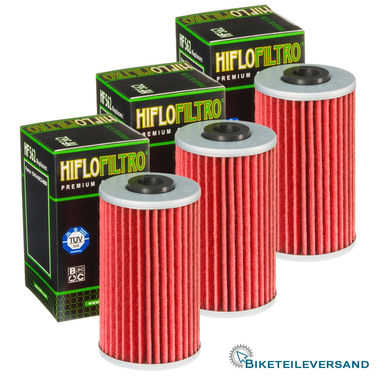 3X HIFLO Premium Ölfilter HF562