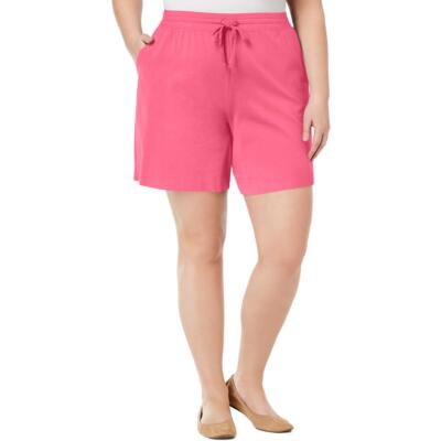 

Женские розовые шорты-бермуды Karen Scott Sport Athletic Plus  BHFO 9426, Steel rose