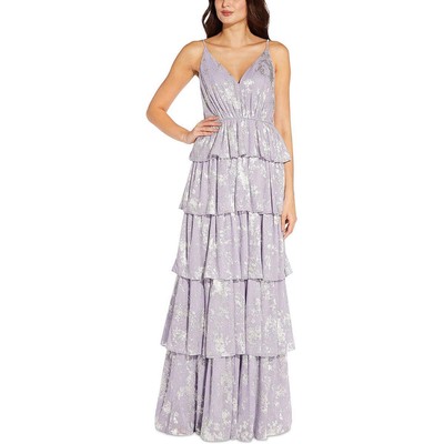 

Женское многоярусное вечернее платье Aidan by Aidan Mattox BHFO 6281, Icy lilac