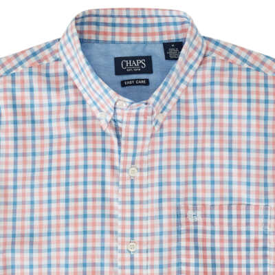Chaps Men s Short Sleeve Woven Shirt, Classic Fit, Lightweight, XX-Large