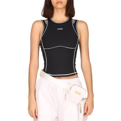 Женская майка для фитнеса в стиле Пи-э-нэйшн с черной окантовкой Athletic XS BHFO 8800