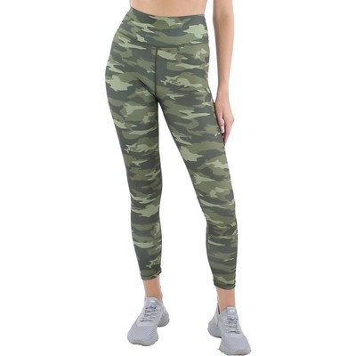 

Женские дневные леггинсы Bebe с зеленым камуфляжным логотипом  BHFO 3327, Зеленый
