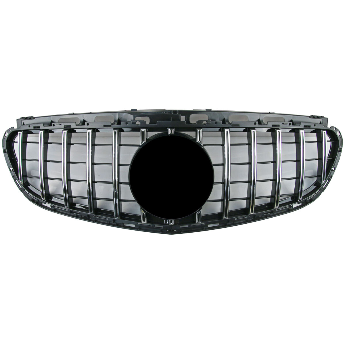 Front Chrome GT Grille For Mercedes Benz W212 E-Class E180 E200 E300 2013-2016