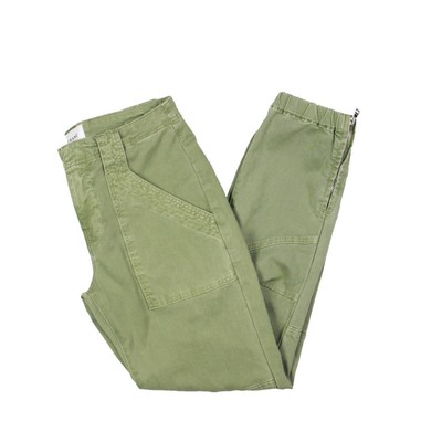 

Женские укороченные брюки Moto Jogger из зеленого твила Frame  BHFO 2126, Washed aloe